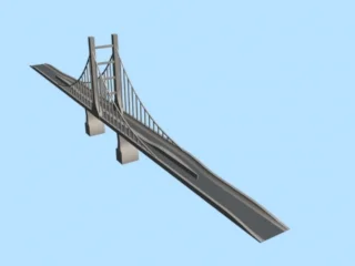 3D МОДЕЛЬ МОСТА DUhR INSULAR BRIDGE