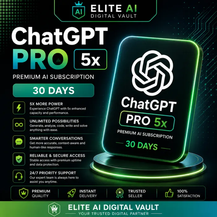 ChatGPT Pro 5x | Премиум AI-подписка | 30 дней Также можем продлить на ваш старый