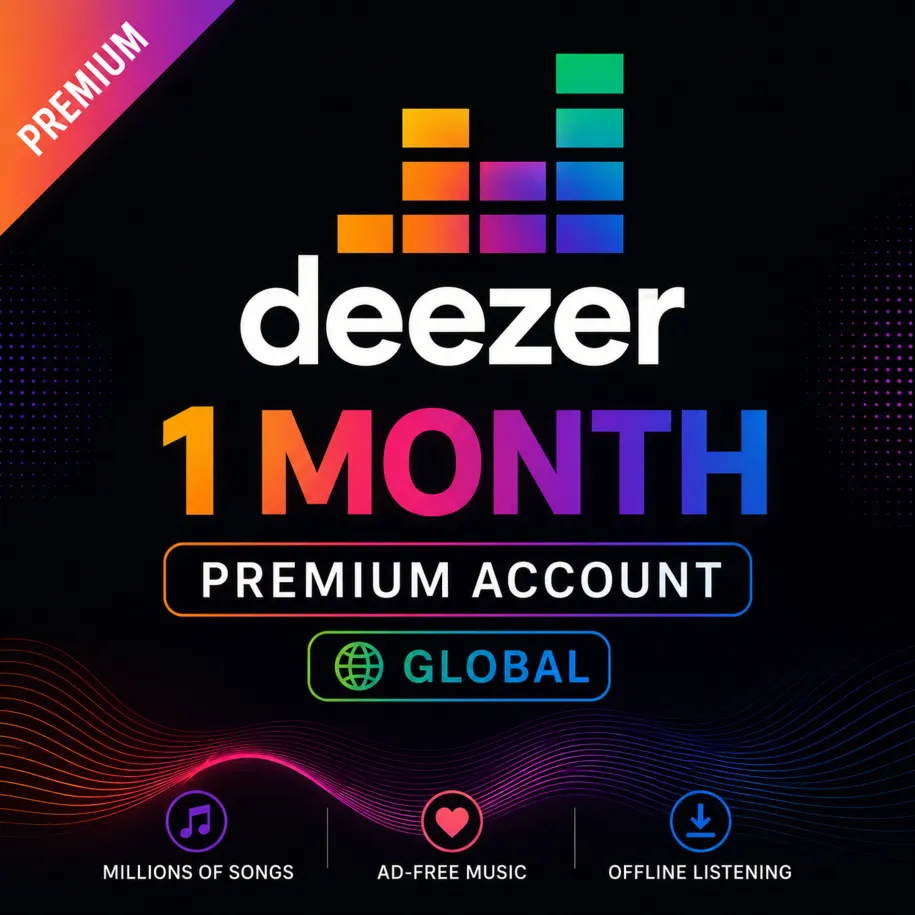 Deezer (1 месяц) Премиум-аккаунт (ГЛОБАЛЬНЫЙ)