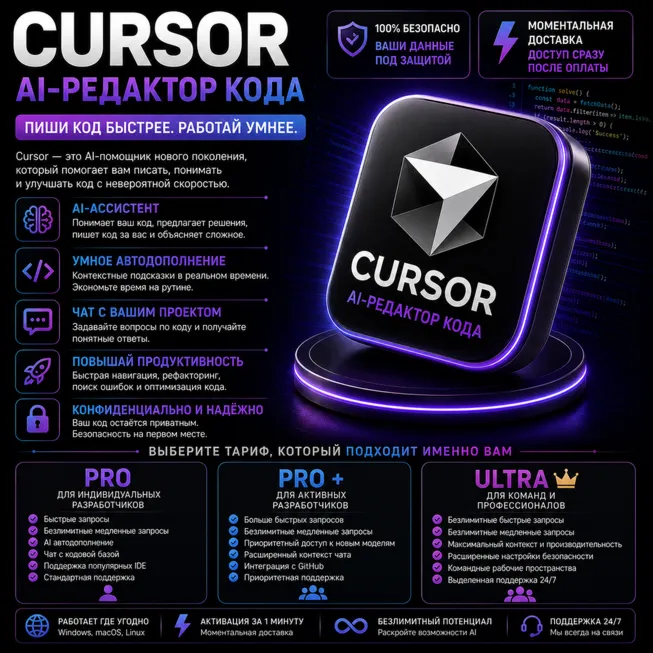 CURSOR AI PRO  | 1-MON SUBSCRIPTION | YOUR ACCOUNT