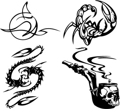Татуировки - эскизы CDR