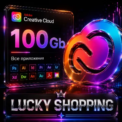 Adobe Creative Cloud | 1 месяц | 100 GB | Все приложения | П