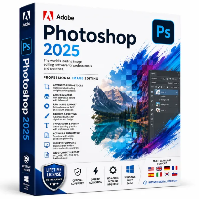 Adobe Photoshop 2025 Professional | Бессрочная лицензия | PC | Мгновенная доставка
