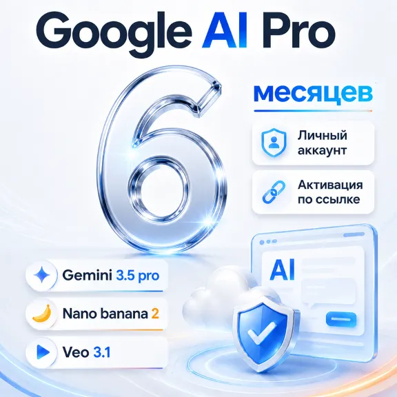 [24/7] АВТО | GOOGLE AI PRO 6 МЕСЯЦЕВ | НА ВАШ АККАУНТ | GEM