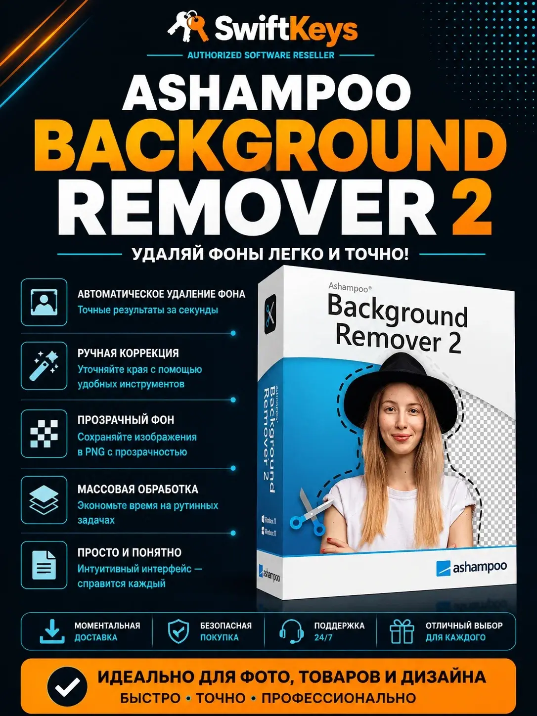 Ashampoo Background Remover 2 / Бессрочный ключ