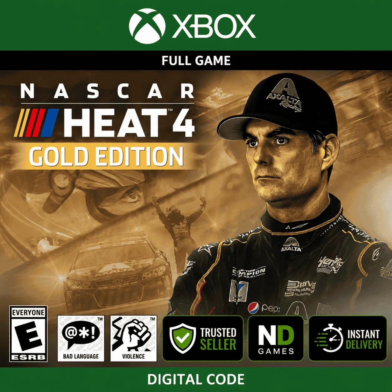  Ключ NASCAR Heat 4 - Gold Edition Xbox One X|S & Xbox Series X|S [Цифровой Код]