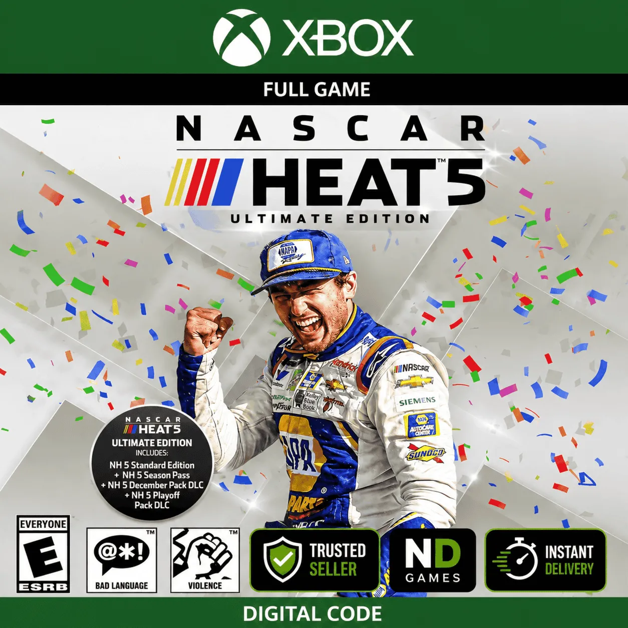  Ключ NASCAR Heat 5 Ultimate Edition Xbox One X|S & Xbox Series X|S [Цифровой Код]