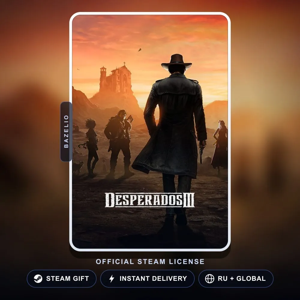 Desperados III (Steam Gift) · РФ и весь мир · Автодоставка 24/7