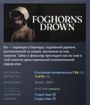 Foghorns Drown АВТОДОСТАВКА STEAM РОССИЯ