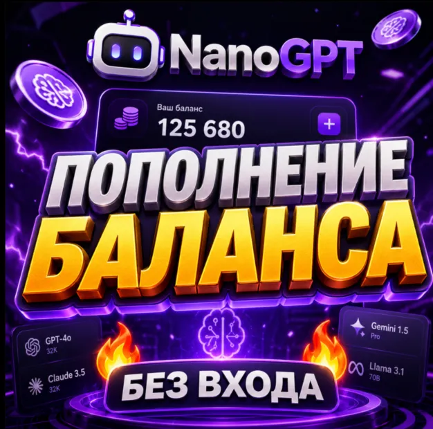 NanoGPT / Пополнение баланса [БЕЗ ВХОДА]