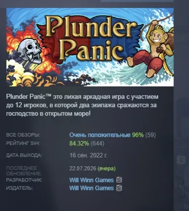 Plunder Panic STEAM KEY REGION GLOBAL+РОССИЯ ЛИЦЕНЗИЯ