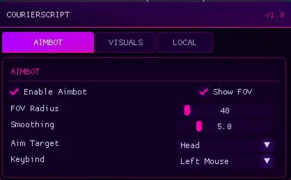 Чит CourierScript для Roblox — аимбот, ESP, WalkSpeed и JumpPower