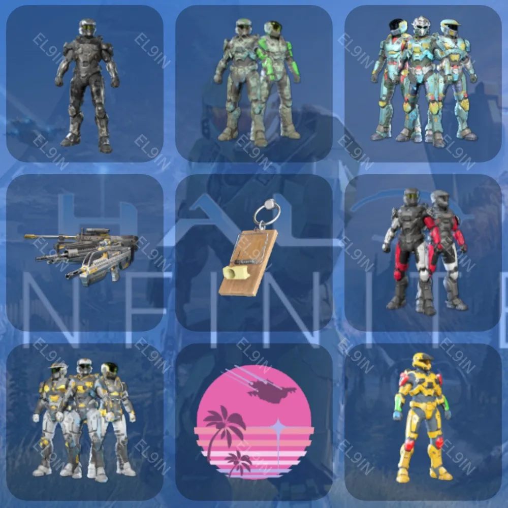 Halo Infinite Твич Дропсы 9 предметов +