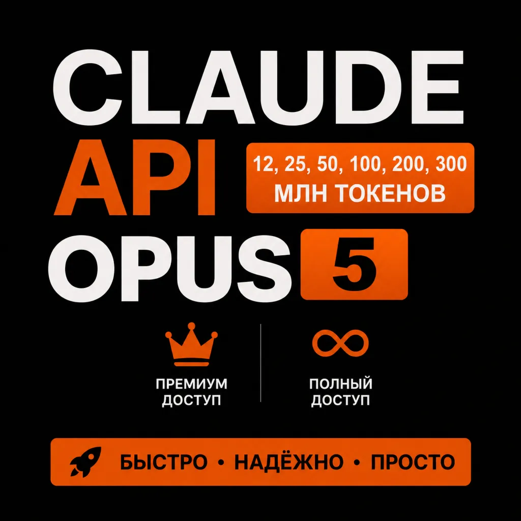 [24/7] | Claude CLI API КЛЮЧ | Opus 5/Sonnet 5 | ТОКЕНЫ | ЛИЧНЫЙ КЛЮЧ