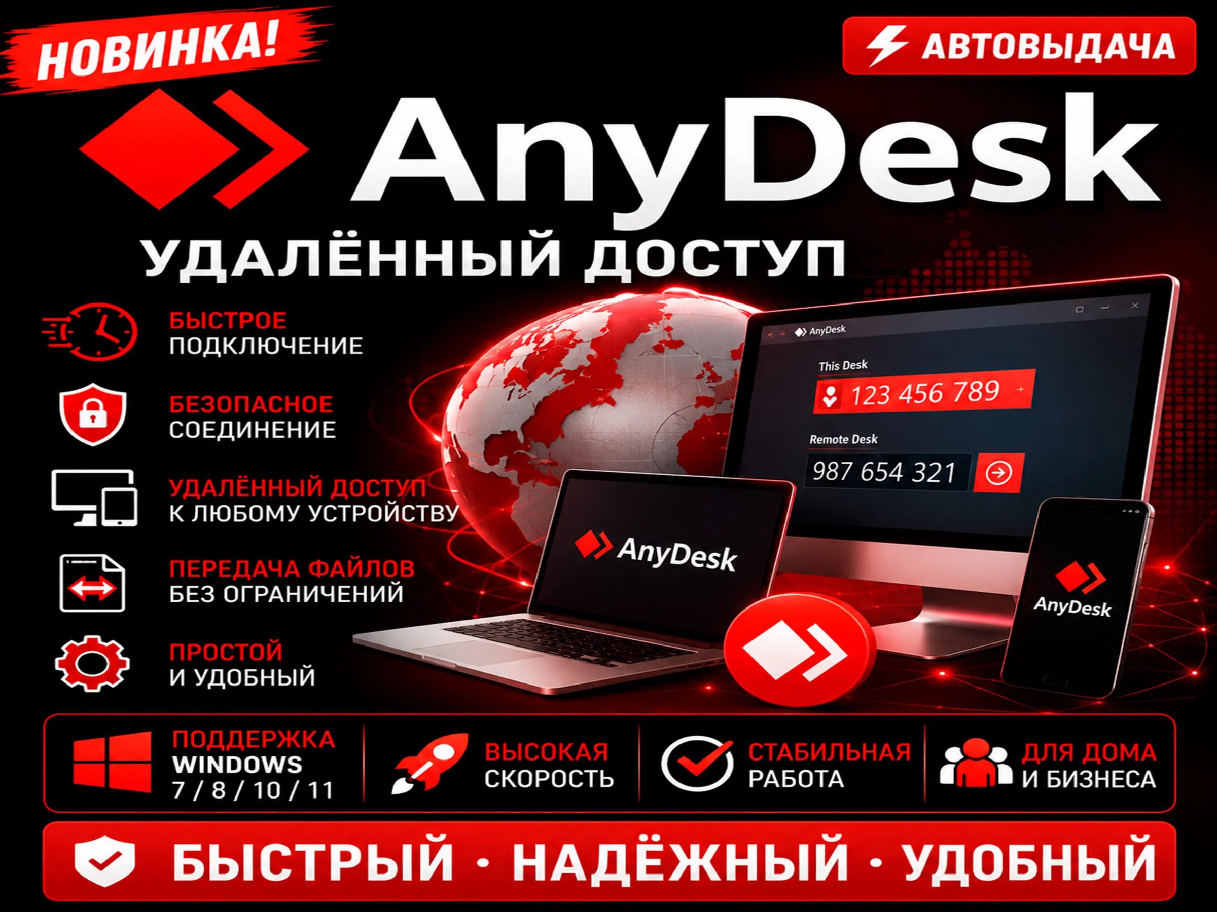 ️ AnyDesk 2026 | Удалённый доступ | Автовыдача