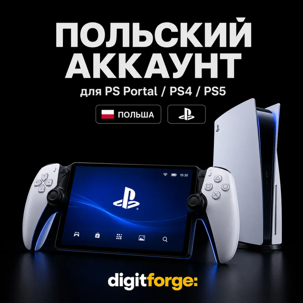 Создать Польский аккаунт PlayStation для PS Portal/PS4/PS5
