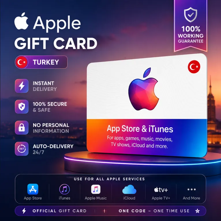 Apple & iTunes 500 TRY Gift Card 24/7 AUTO