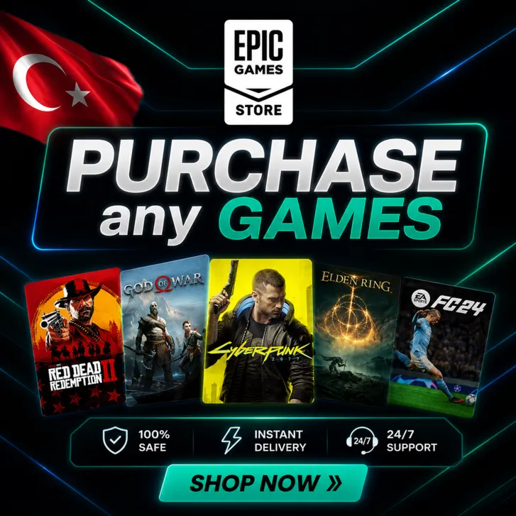Epic Games Store — Покупка любой игры | Регион Турция | На вашем аккаунте