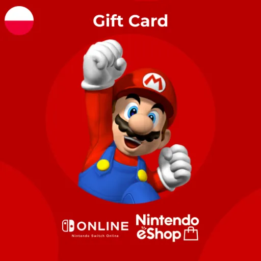 Подарочная карта Nintendo 70-500 PLN Польша — цифровой код, мгновенная доставка