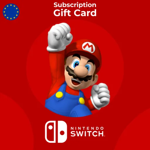 Подарочная карта Nintendo Switch Европа 3-12 Месяцев — цифровой код