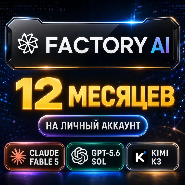 Factory AI Pro | 1 год | Активация на ваш аккаунт | Полный доступ