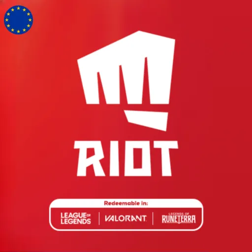 Подарочная карта Riot Cash Card Европа 2,5-100 EUR — цифровой код