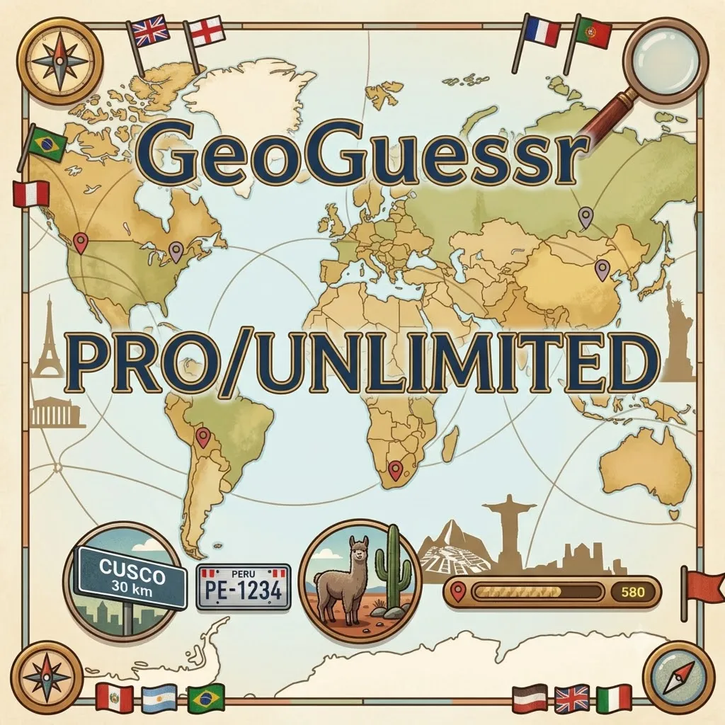   GeoGuessr PRO/UNLIMITED | 3/6/12 МЕСЯЦА