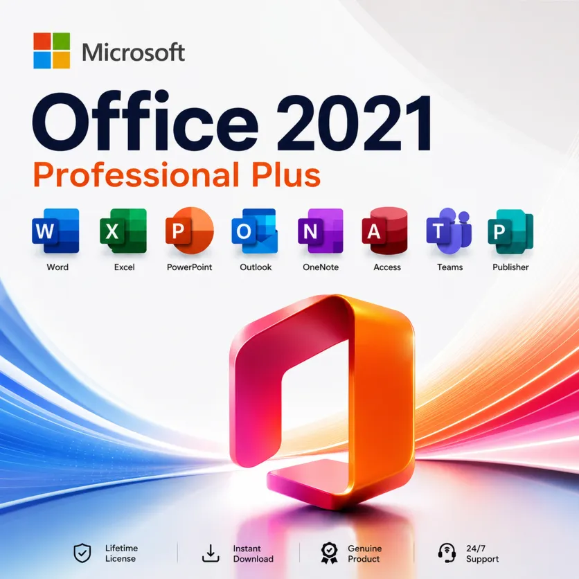 Microsoft Office Professional Plus 2021 – Lifetime License (Windows PC