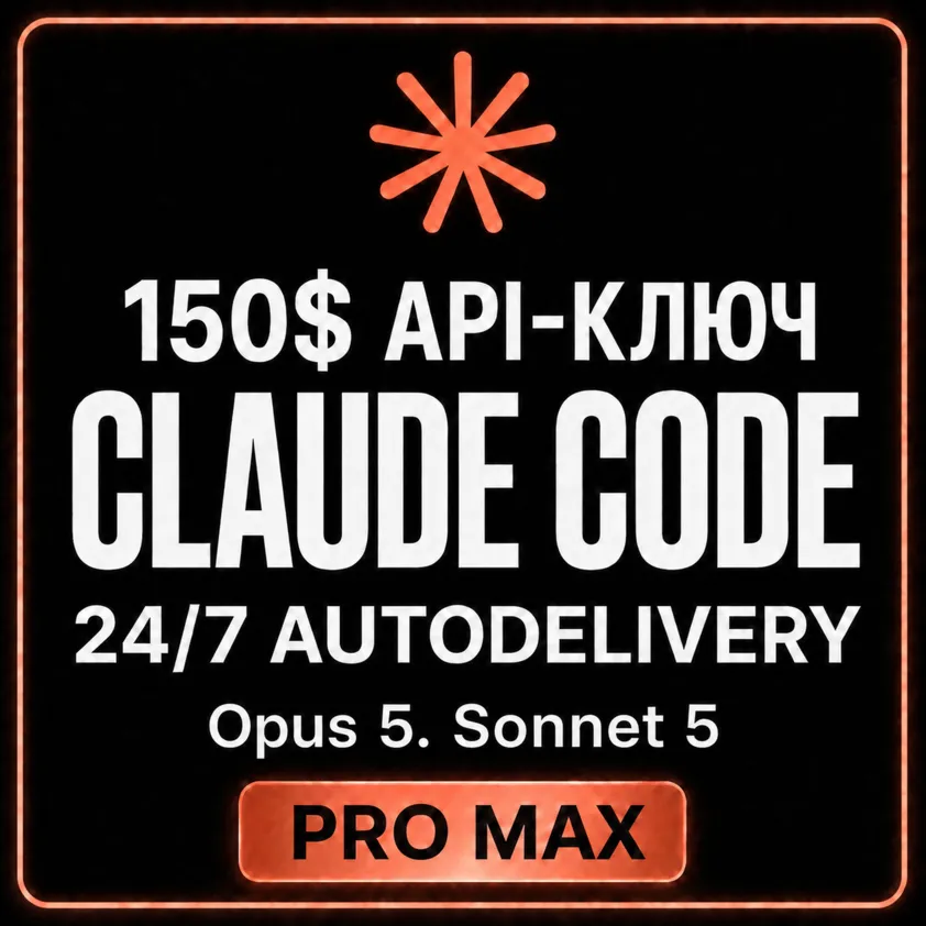 АВТО 24/7 | Купить CLAUDE CODE API | OPUS 5 | FABLE 5 | 150$ API | OPUS 5