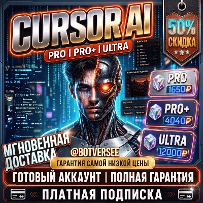 {Скидка до 50%} Cursor Ai Ultra | Cursor Pro+ | Продление + 