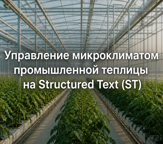 Управление микроклиматом промышленной теплицы на Structured Text (ST)