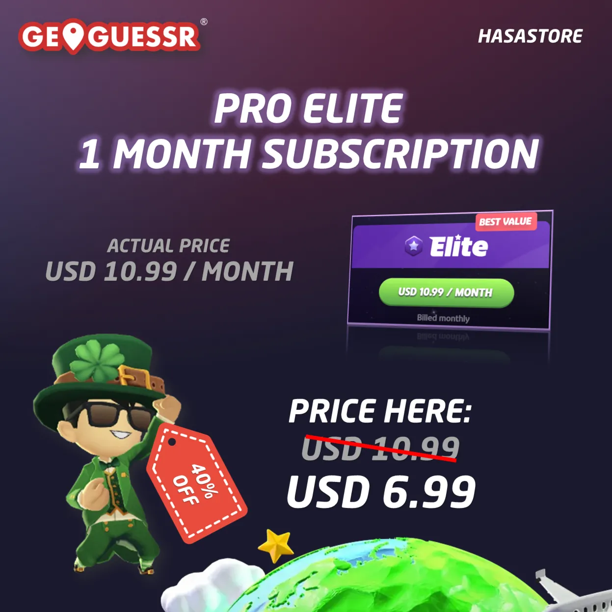 [БЕЗ ВХОДА В АККАУНТ] Подписка GeoGuessr на ВАШ АККАУНТ | Pro Elite