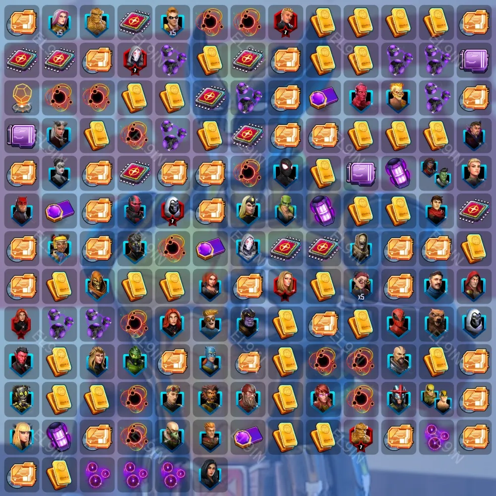 MARVEL Strike ForceТвич Дропсы169 предметов + 