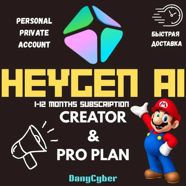 HEYGEN AI VIDEO CREATION SUBSCRIPTION 1-12 MONTHS CREATOR &amp; PRO PLAN | FULL WARRANTY
