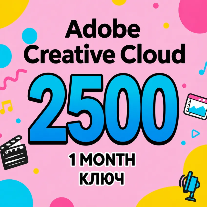 Adobe Creative Cloud НА 1 МЕСЯЦ КЛЮЧ ГЛОБАЛ
