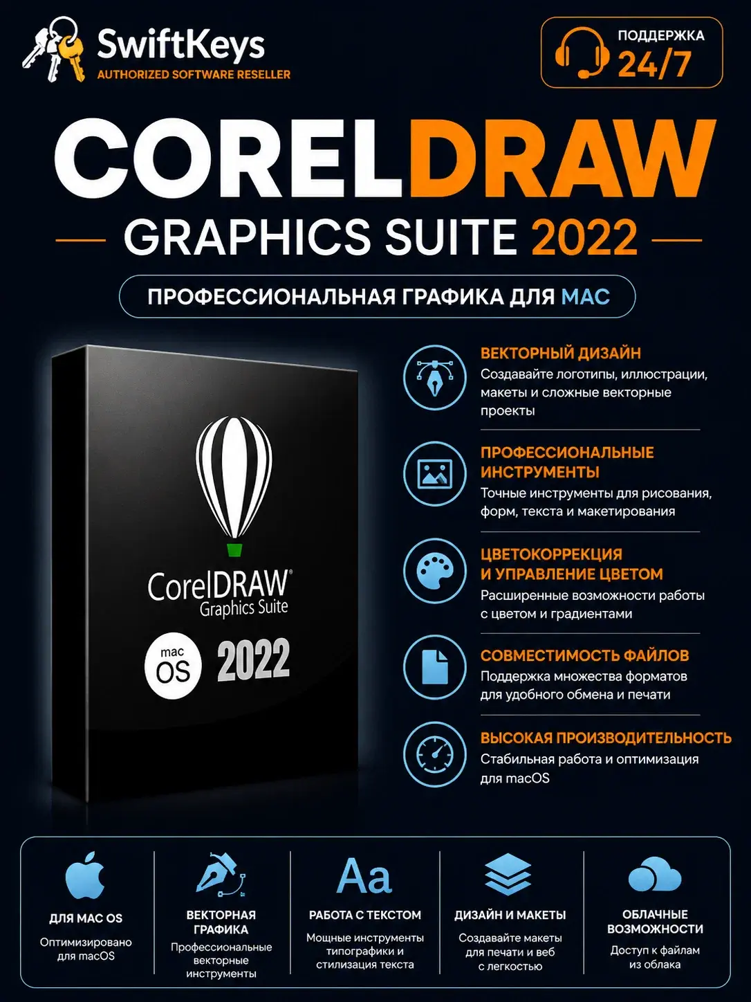 CorelDRAW Graphics Suite 2022 Mac / Бессрочная лицензия