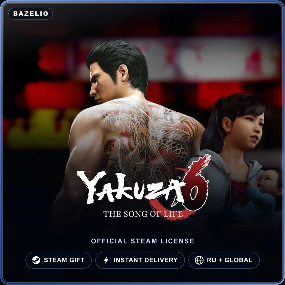 Yakuza 6: The Song of Life (Steam Gift) · РФ и весь мир · Автодоставка 24/7