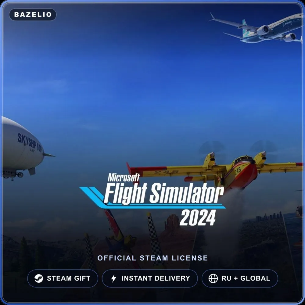 Microsoft Flight Simulator 2024 (Steam Gift) · РФ и весь мир · Автодоставка 24/7
