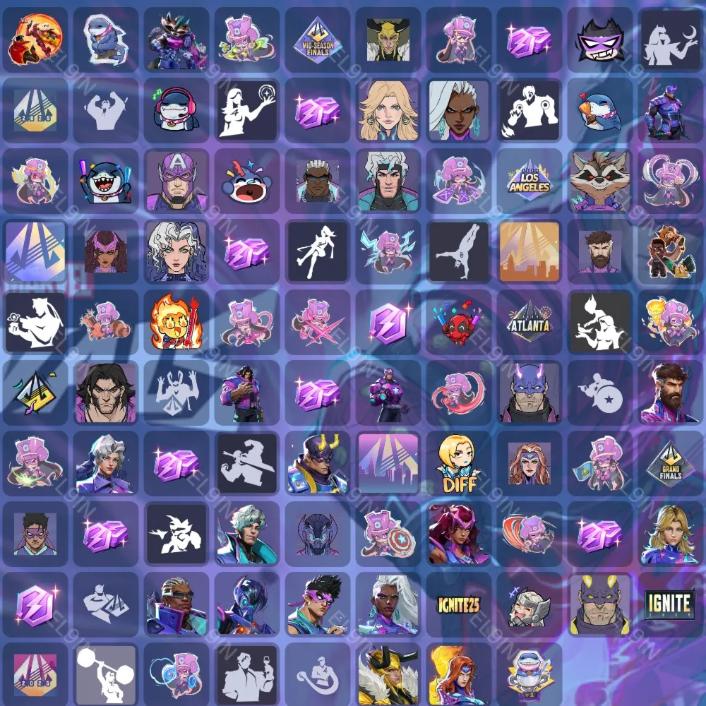 Marvel RivalsТвич Дропсы98 предметов + 