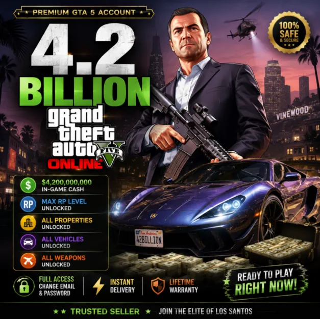 GTA 5Кастомный аккаунт• 4.2 Миллиард $ 6554+ LVL + Почта