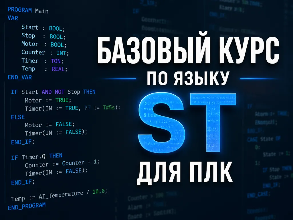 Basic ST language course for PLCs