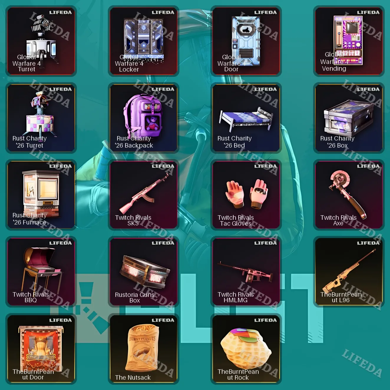 RUST 🌲【TWITCH DROPS】⚒️Round 49+50+51+52 • 19+ REWARDS • SKINS • ITEMS