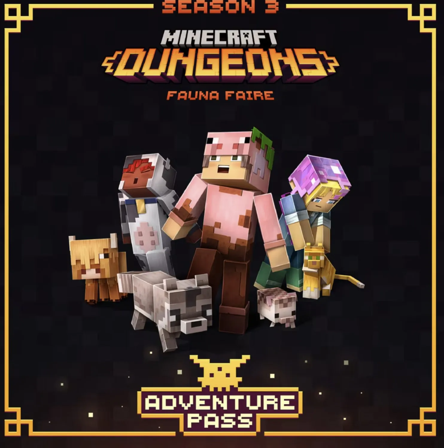 Minecraft Dungeons: приключенческий абонемент Стильной фауны (Steam Gift RU KZ UA)