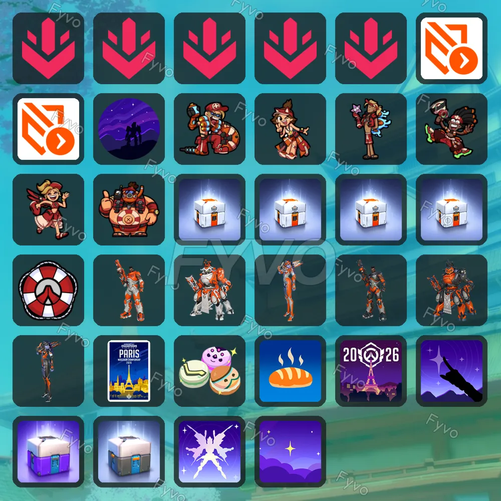 Overwatch 2 | Twitch Drops | 34 Rewards | Items
