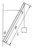 56. Стержень длиной L и массой m1 нижним концом шарнирн