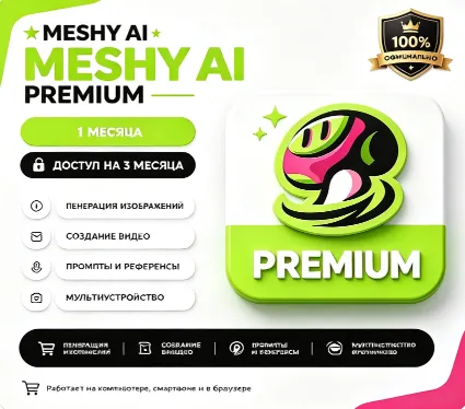 Аккаунт Meshy AI 3D | 30 дней | Безопасный и стабильный