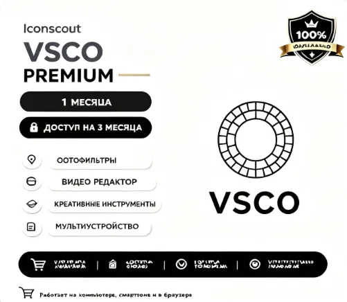 Vsco Pro account 1 year Warranty IOS