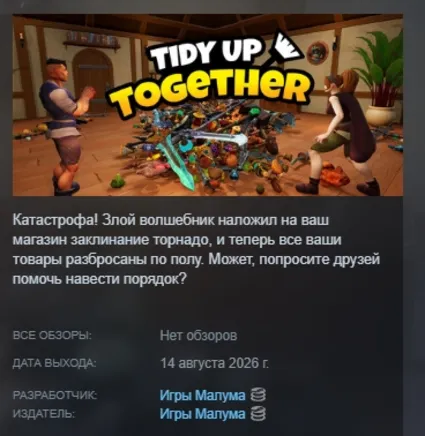 Tidy Up Together АВТОДОСТАВКА STEAM GLOBAL МГНОВЕННО ЛИЦЕНЗИЯ