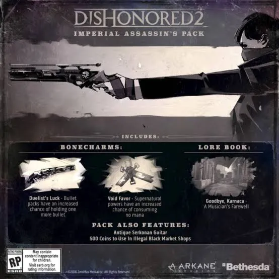 Dishonored 2 PC - Imperial Assassins GLOBAL STEAM KEY + РФ PreOrder Assassins Pack