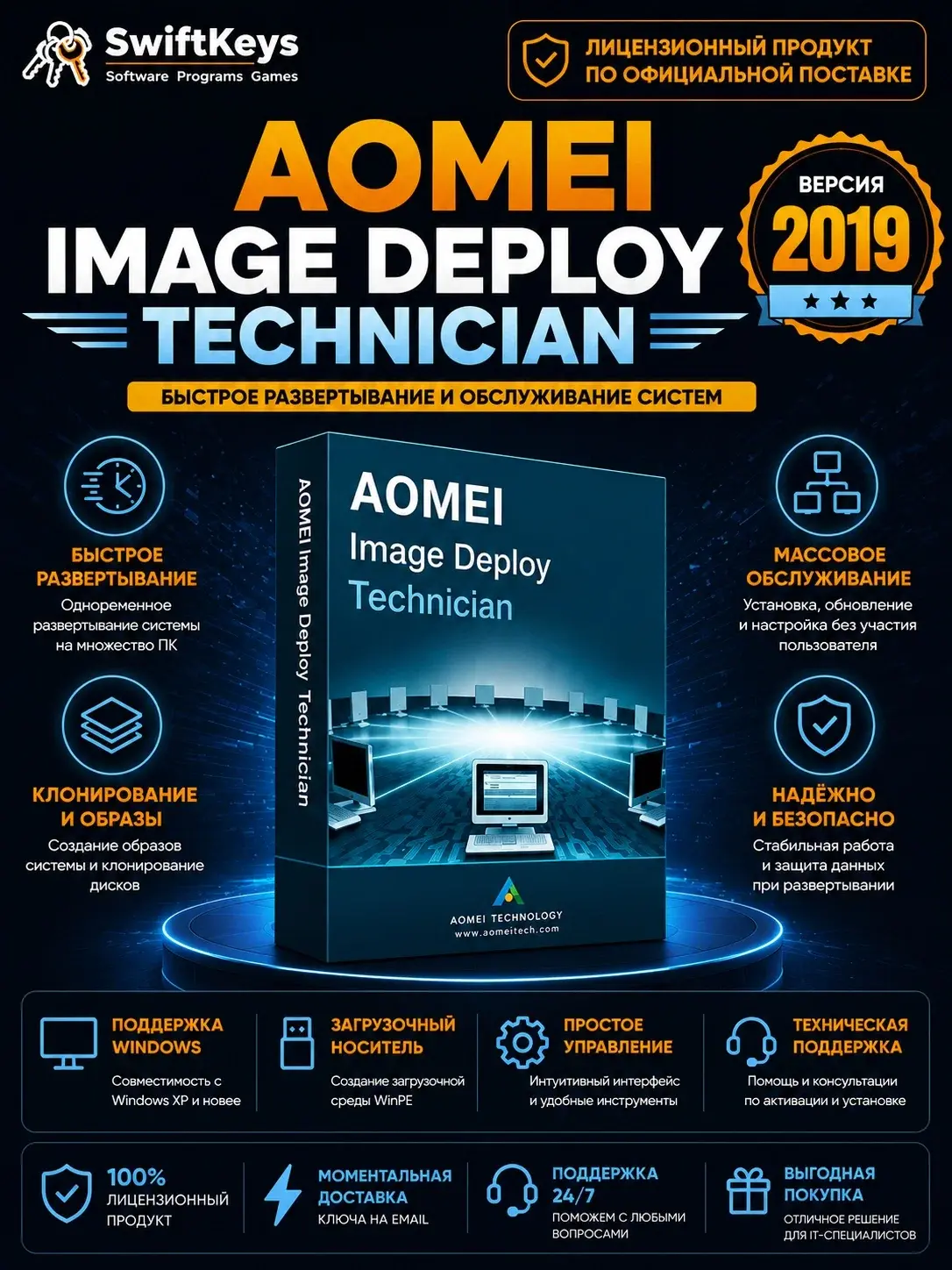 AOMEI Partition Assistant 2019 Technical - Бессрочный ключ